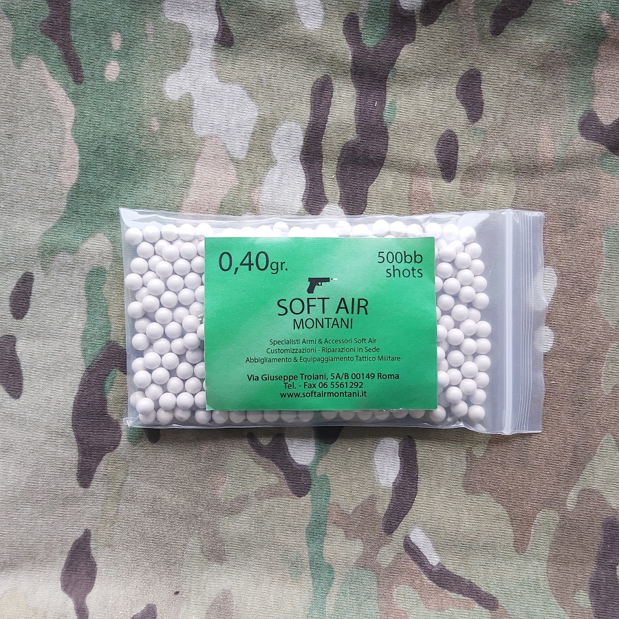 SOFTAIRMONTANI PALLINI  BIANCHI 0,40gr - 500BB