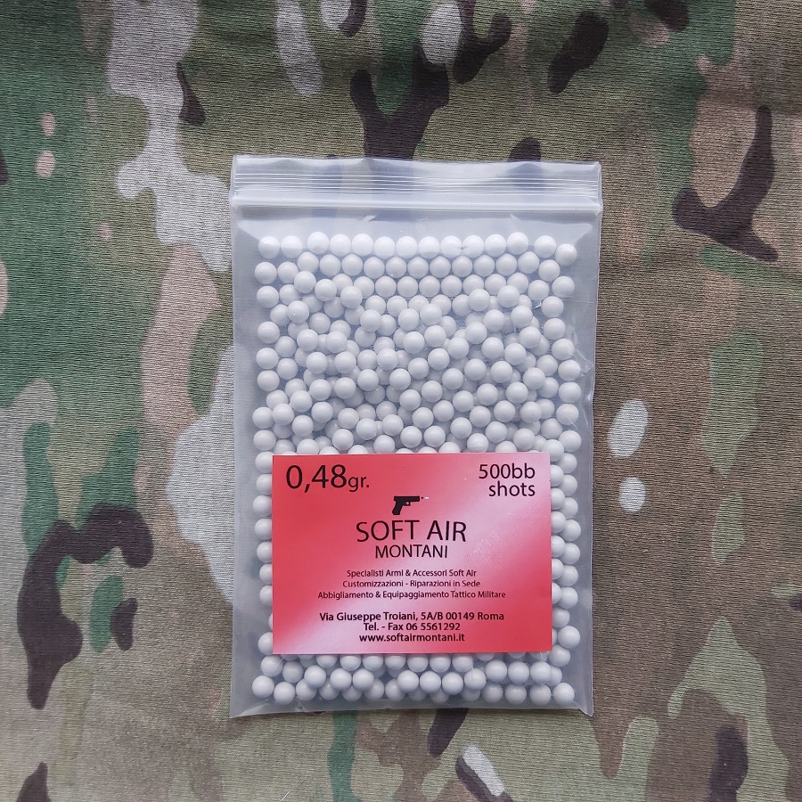 SOFTAIRMONTANI PALLINI  BIANCHI 0,48gr - 500BB