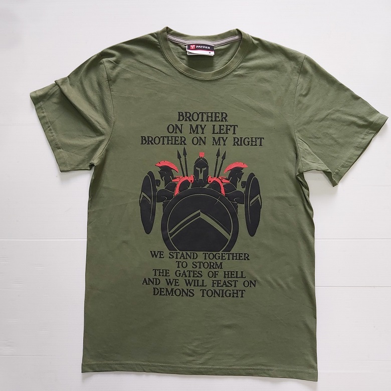 SPARTAN BROTHERHOOD - T-shirt Olive Drab(verde oliva)