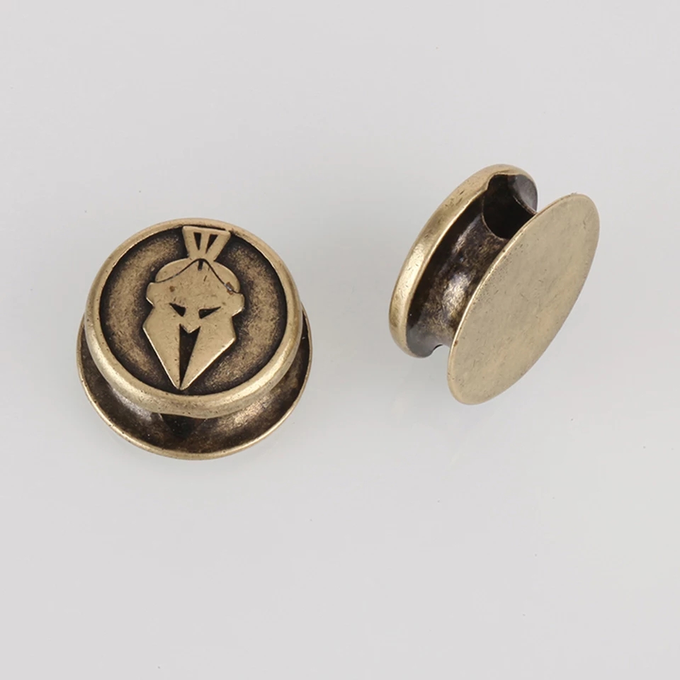 Spartan Helmet Shield Bead in metallo - immagine 3