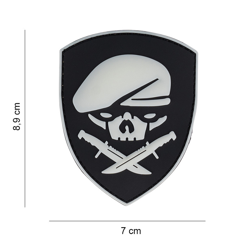 US Special forces skull ranger glow Patch 3D PVC