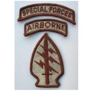 Special Forces desert complete set patch+2 tab