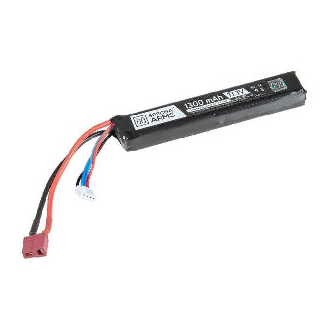 Specna Arms LiPo 11,1V 1300mAh 20/40C Battery - T-Connect (Deans)