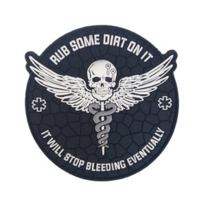 STOP BLEEDING PVC PATCH BLACK