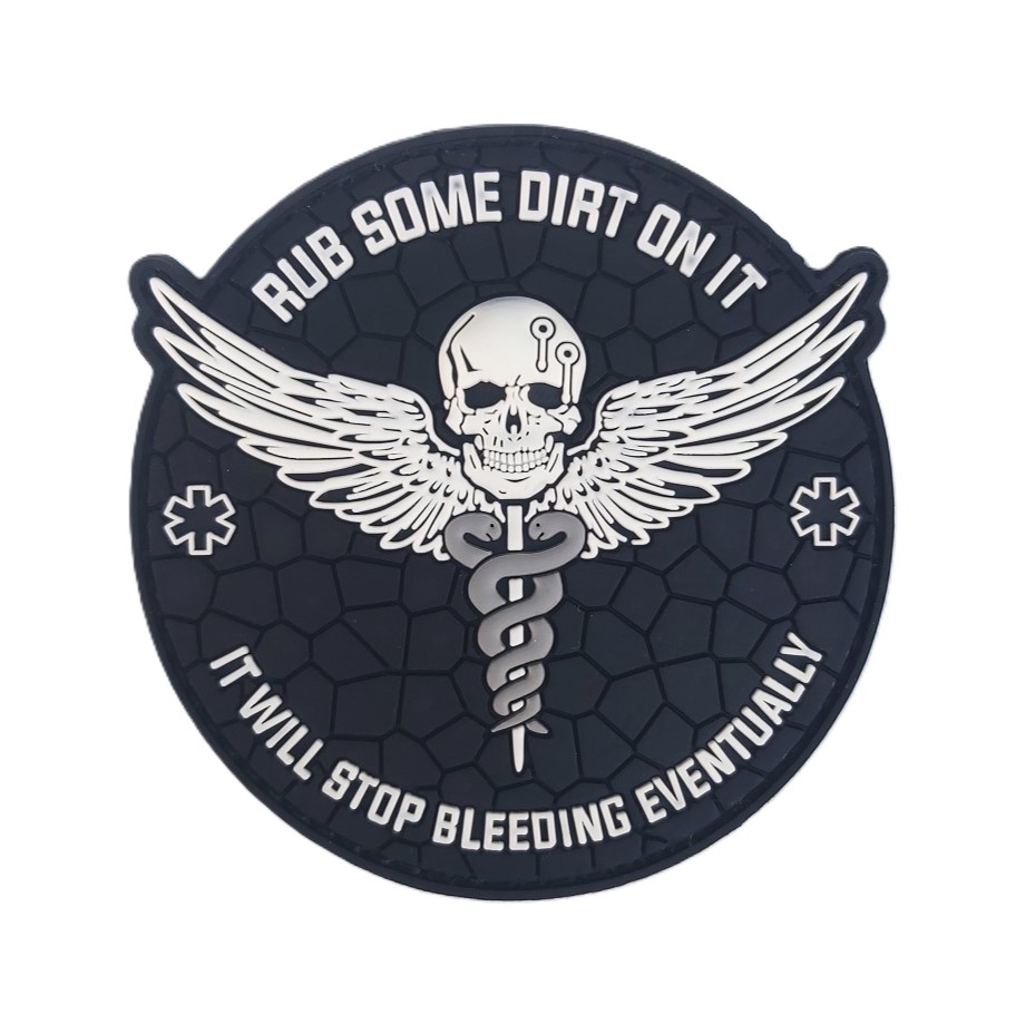 STOP BLEEDING PVC PATCH BLACK