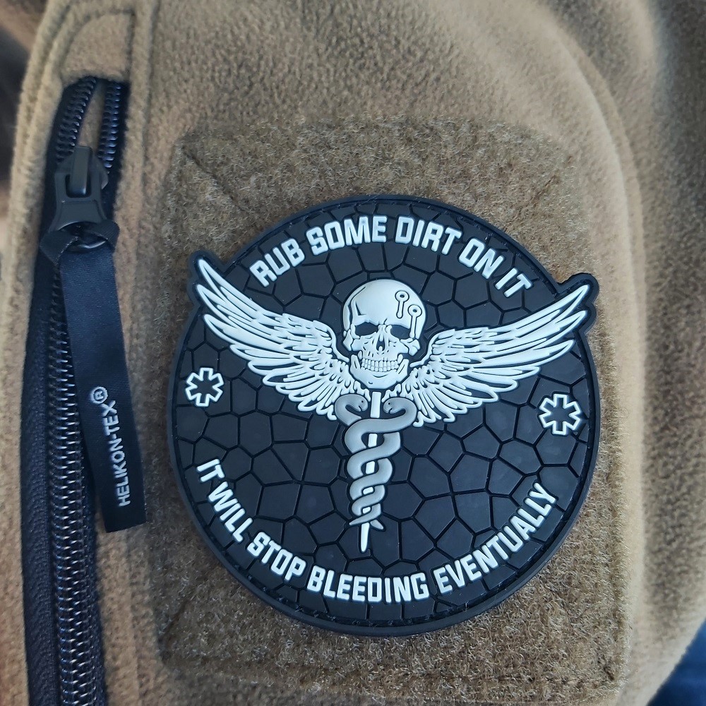 STOP BLEEDING PVC PATCH BLACK - immagine 4