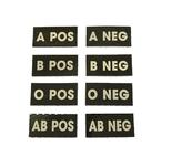 Infrared Blood type patch- black