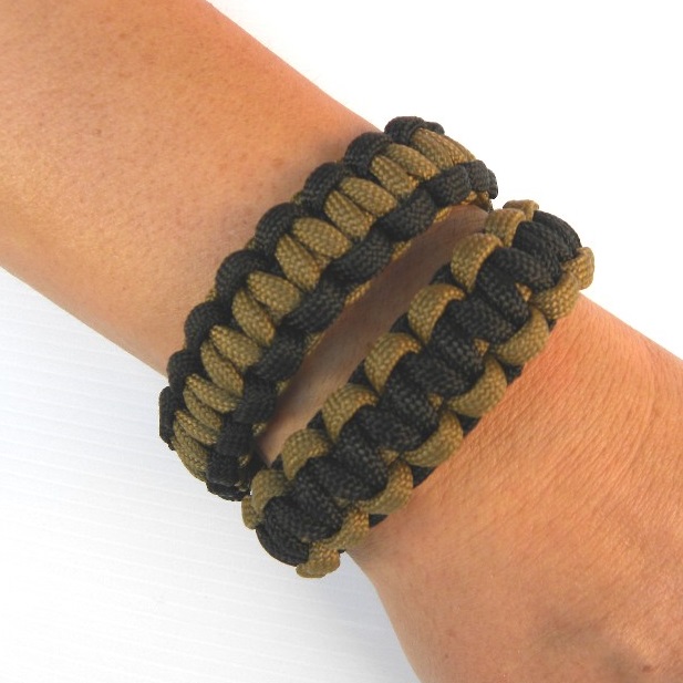 Survival Bracelet coyote/nero - immagine 2