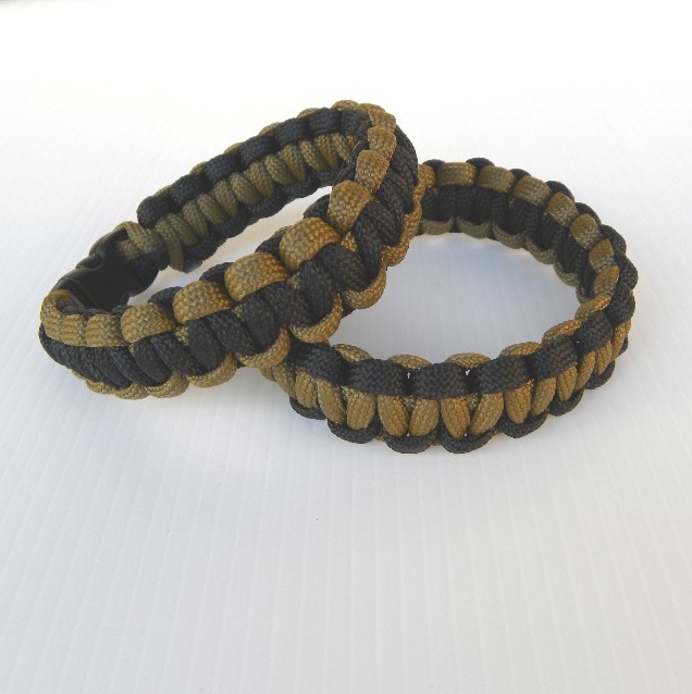 Survival Bracelet coyote/nero