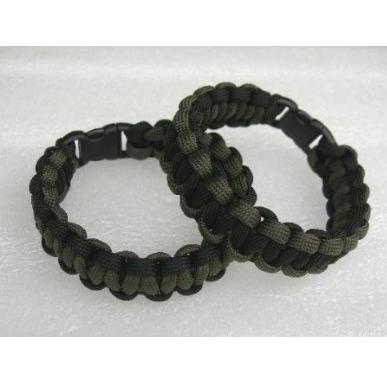 Survival Bracelet nero/verde