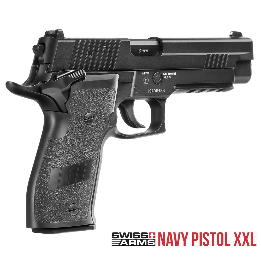 Cybergun/Swiss Arms SIG P226 SA NAVY XXL NERA CO2 - Image 3