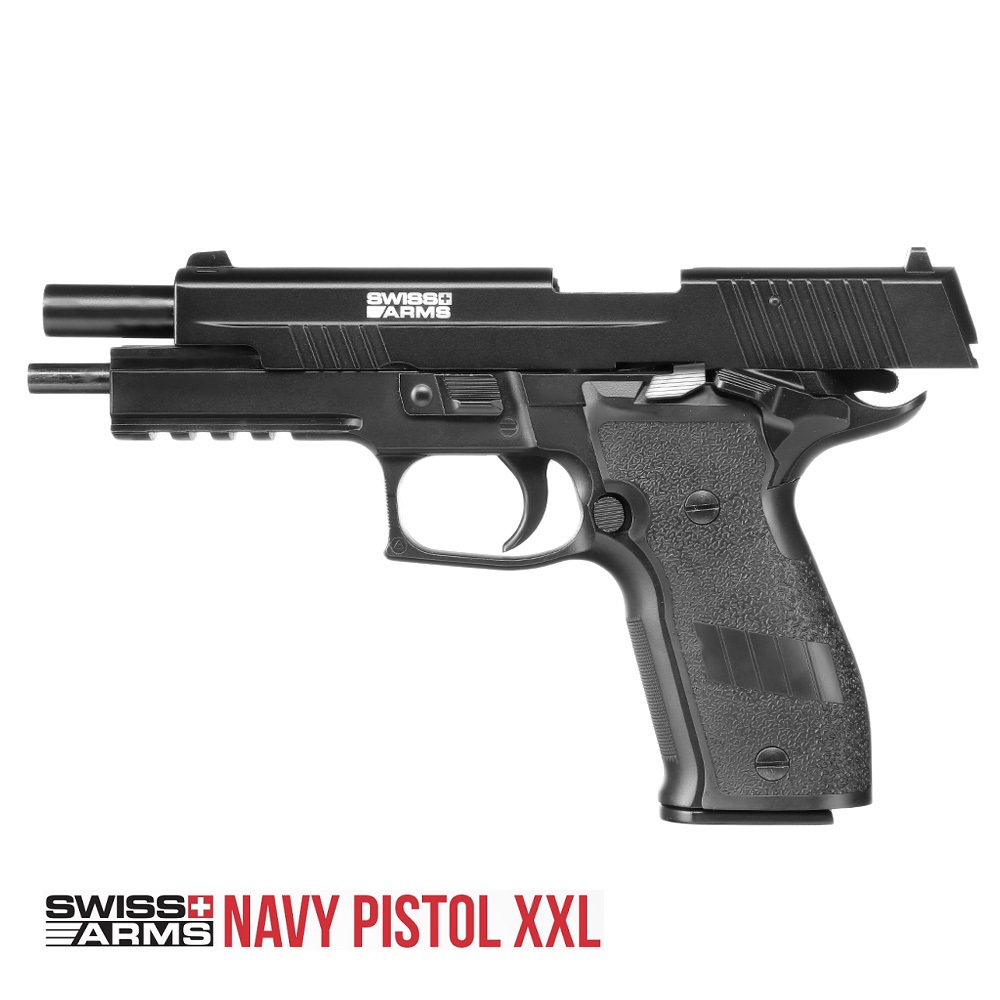 Cybergun/Swiss Arms SIG P226 SA NAVY XXL NERA CO2 - Image 4