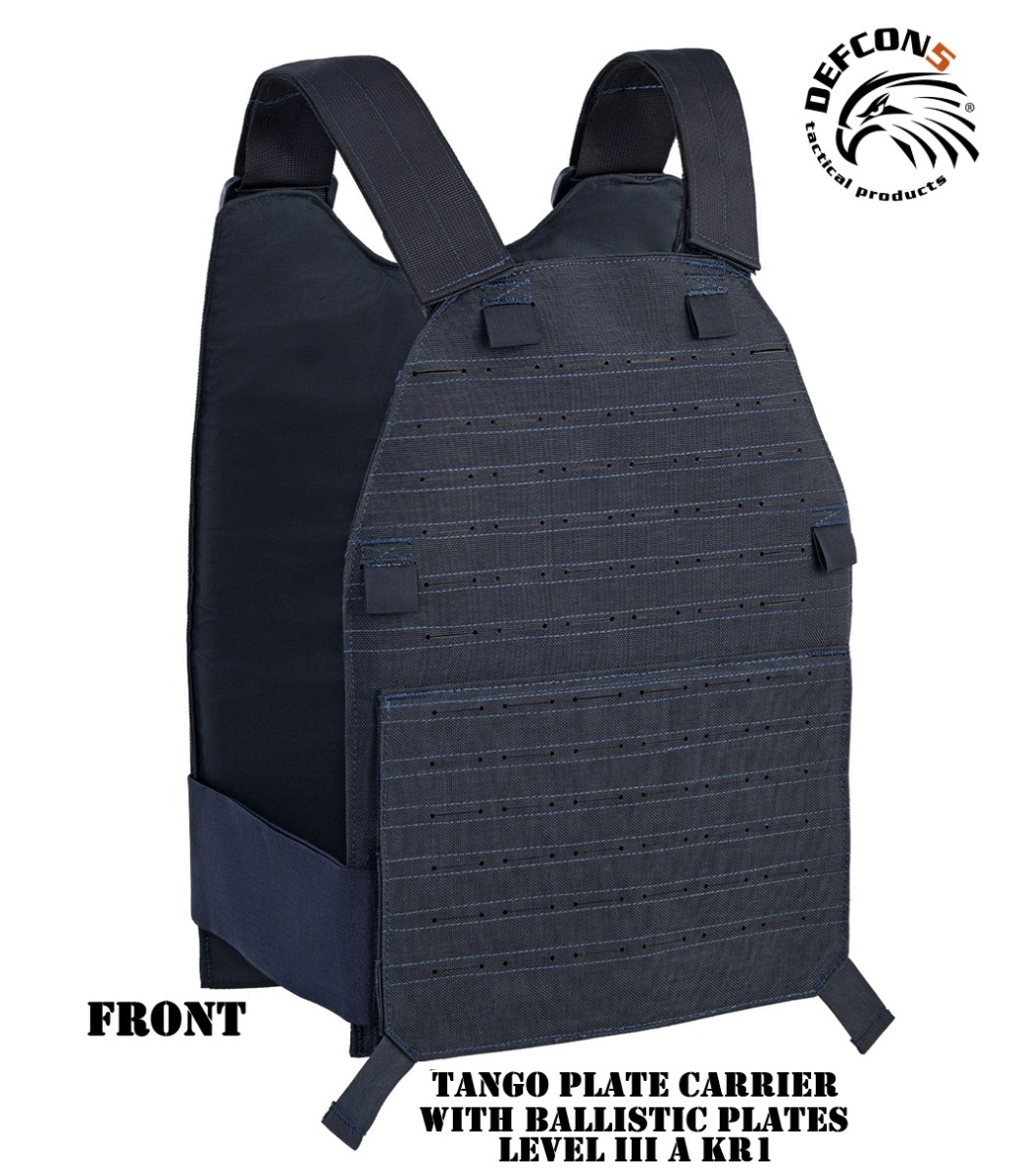 DEFCON5 BAV24 Tango Plate Carrier With Ballistic Plates Level III A KR1- anti proiettile 9mm e anti taglio