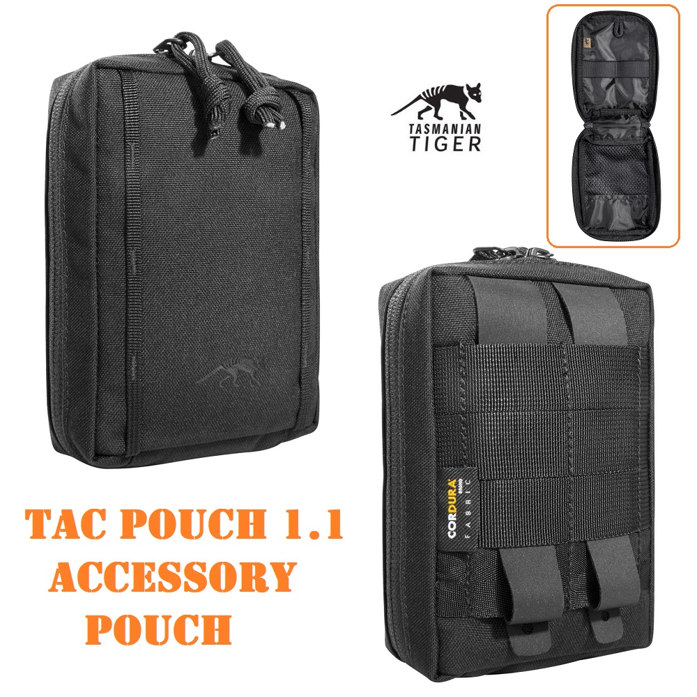 TASMANIAN TIGER Tac Pouch 1.1 Black -Accessory pouch ( 7272)