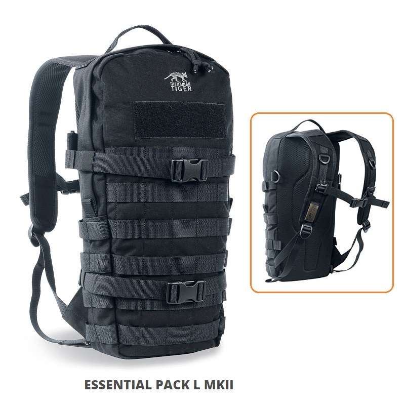 Tasmanian Tiger Essential Pack Large MK II black - 15 Lt.(7595)