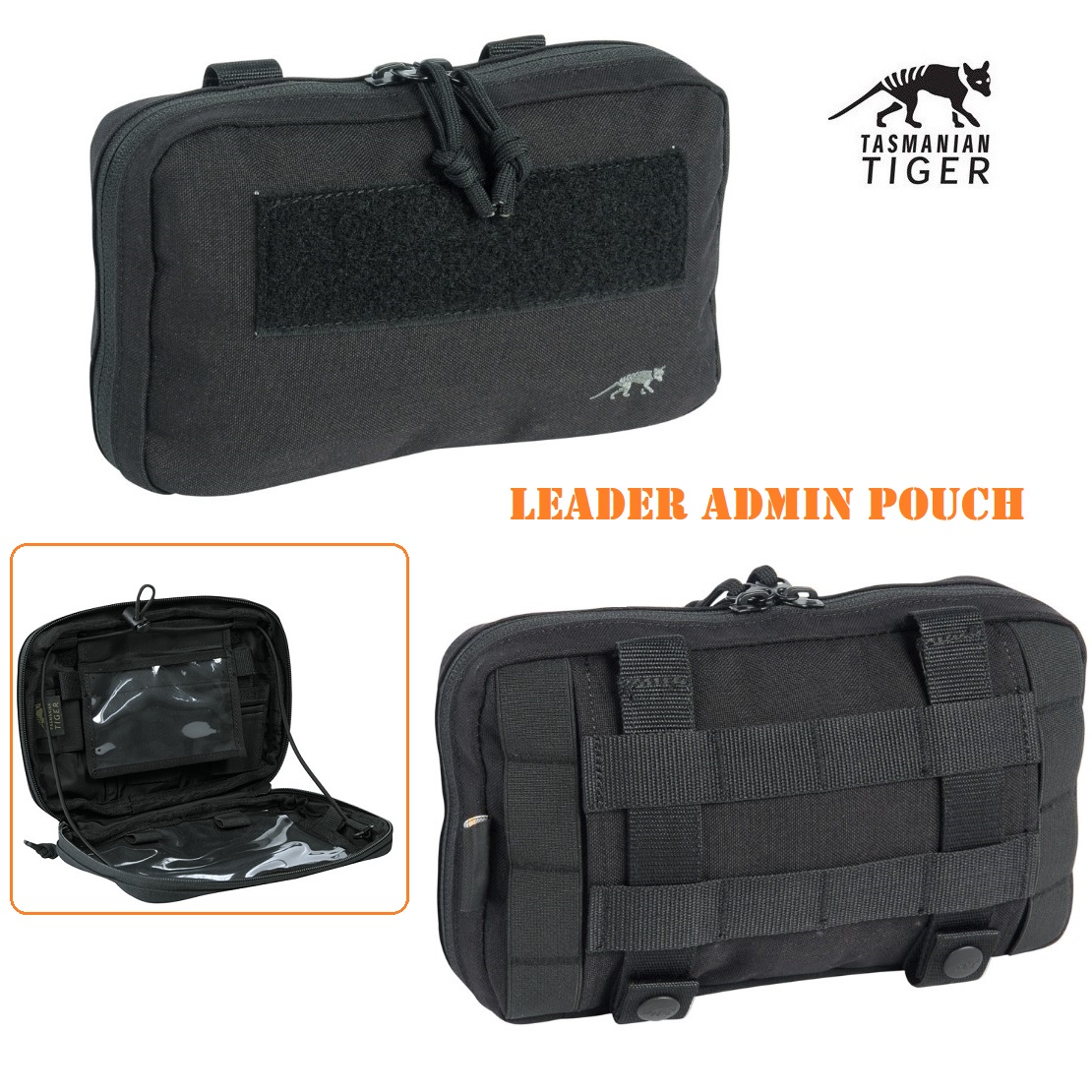Tasmanian Tiger Leader Admin pouch Black (7672)