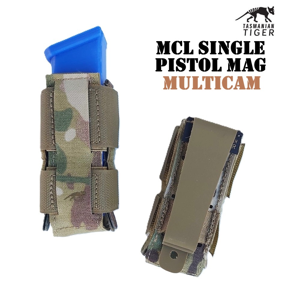 Tasmanian Tiger MCL Single Pistol Mag Pouch- MULTICAM (7562)