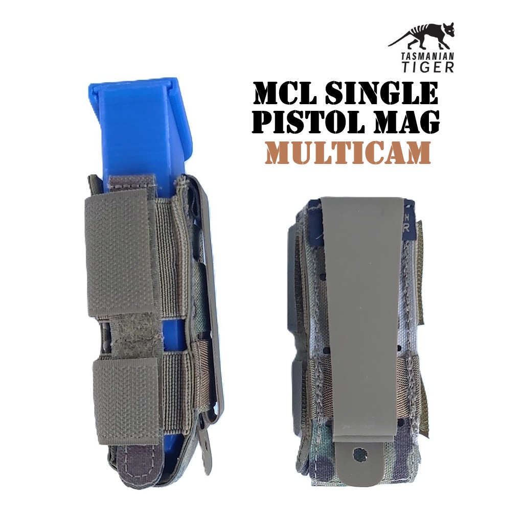 Tasmanian Tiger MCL Single Pistol Mag Pouch- MULTICAM (7562) - Image 3