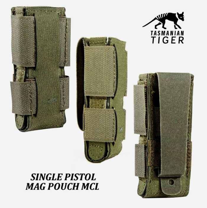 Tasmanian Tiger MCL Single Pistol Mag Pouch- olive (7956)