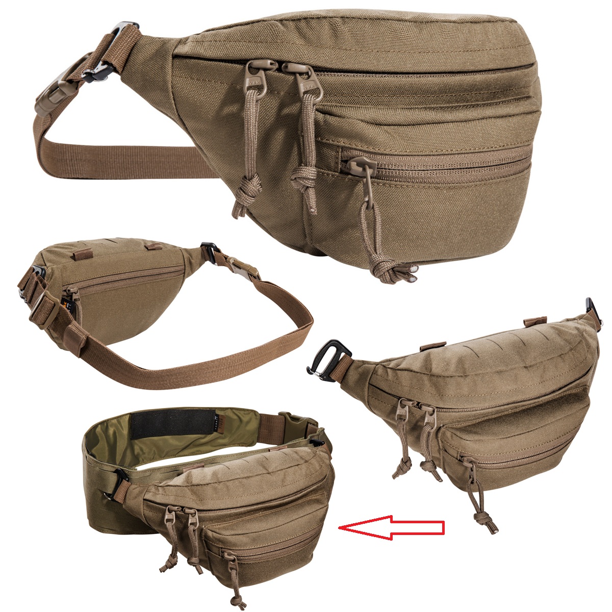 TASMANIAN TIGER MODULAR HIP BAG COYOTE BROWN (7185)
