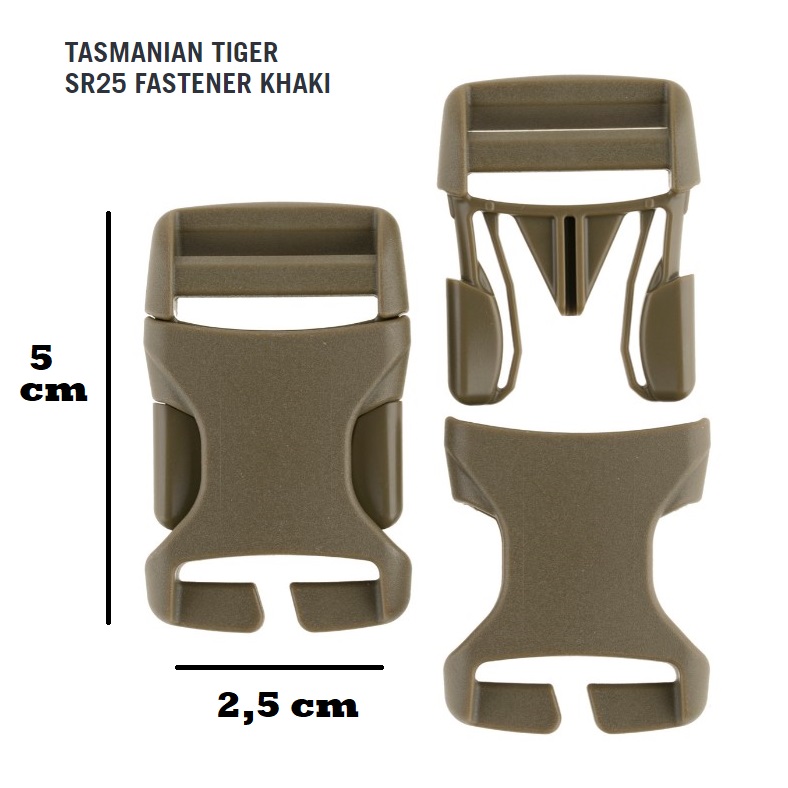 Tasmanian Tiger SR25 fastex khaki asola 2,5 cm (7882)