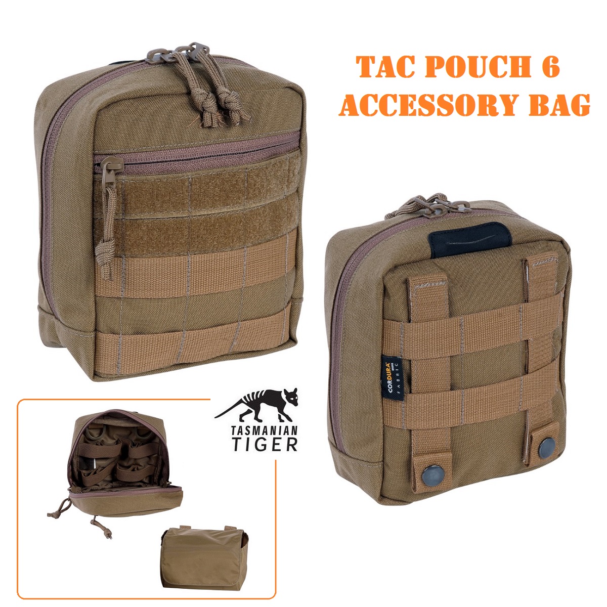 Tasmanian Tiger Tac Pouch 6 Coyote Brown (7606)
