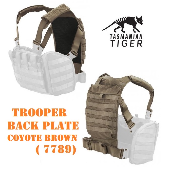 Tasmanian Tiger Trooper back plate Coyote Brown ( cod. 7789)