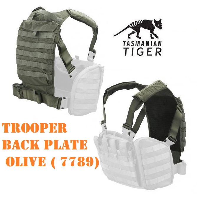 Tasmanian Tiger Trooper back plate olive ( 7789)