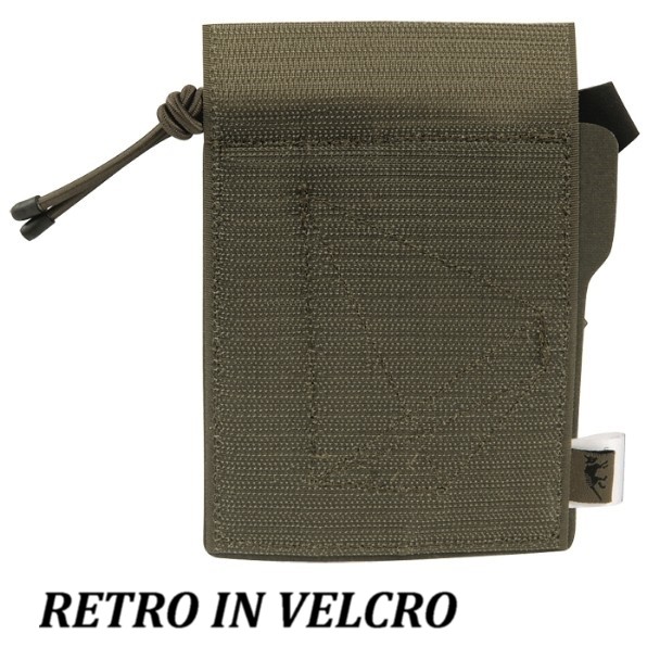 TASMANIAN TIGER UNIVERSAL INTERNAL HOLSTER OLIVE - CON VELCRO SUL RETRO (7589) - immagine 2