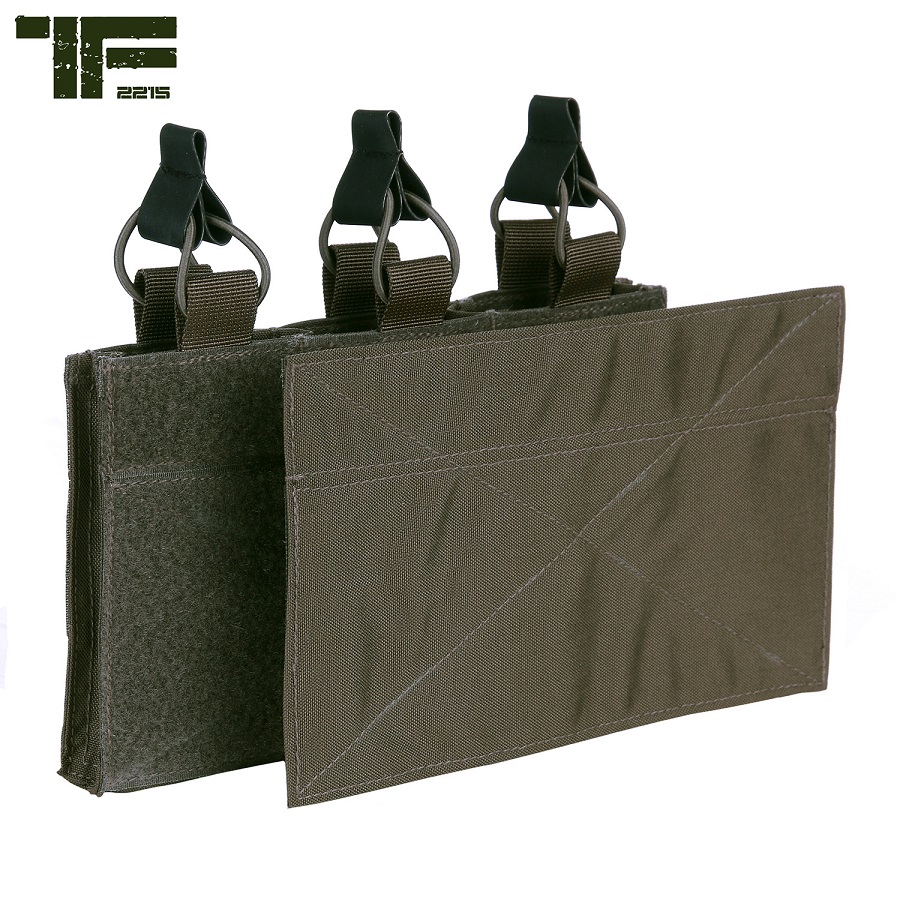 TF 2215 Triple M4 Mag Pouch - con velcro- ranger green