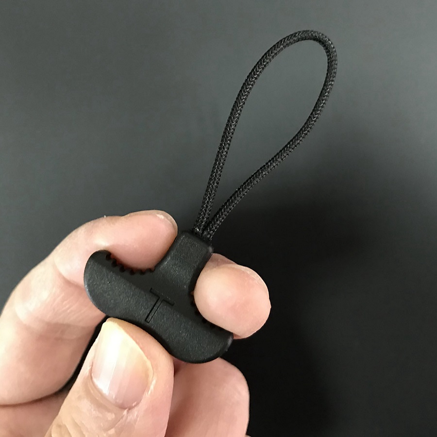 T-Grip Zipper Pulls Black -tiretto per cerniere - immagine 2