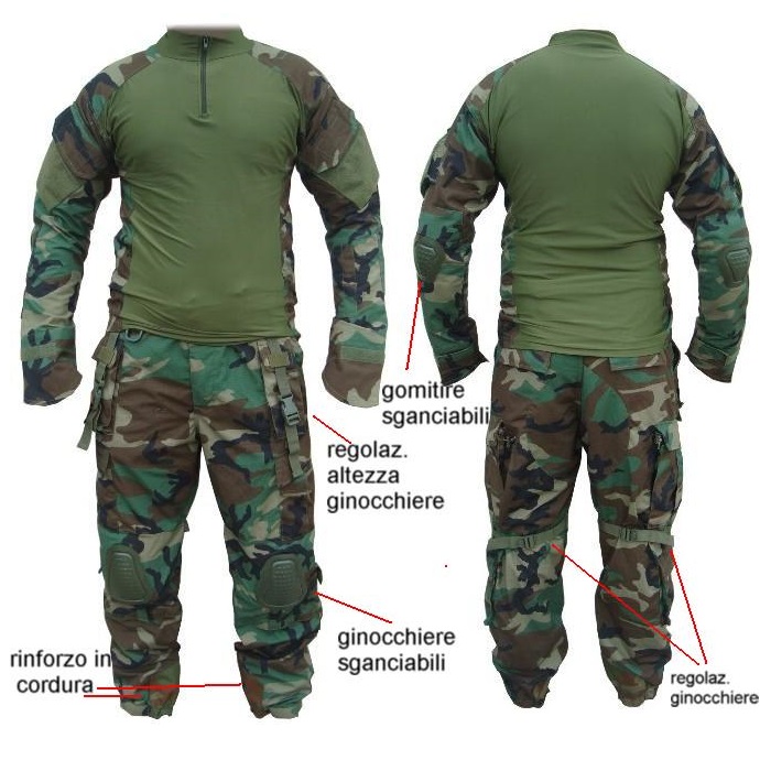 TWS Completo Combat Woodland 1st Generation