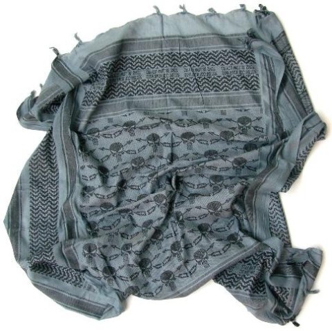 TWS Shemag Skull Punisher Stay Back 100 mt.. foliage green