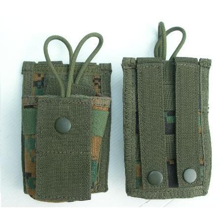 TWS Small radio pouch digital woodland