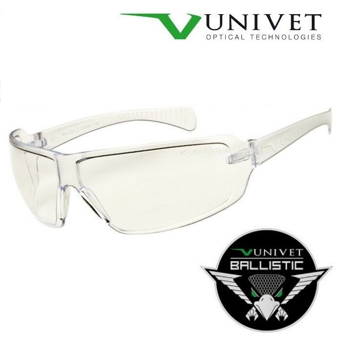 UNIVET BALLISTIC - Occhiale 553 ZERO NOISE con lente trasparente