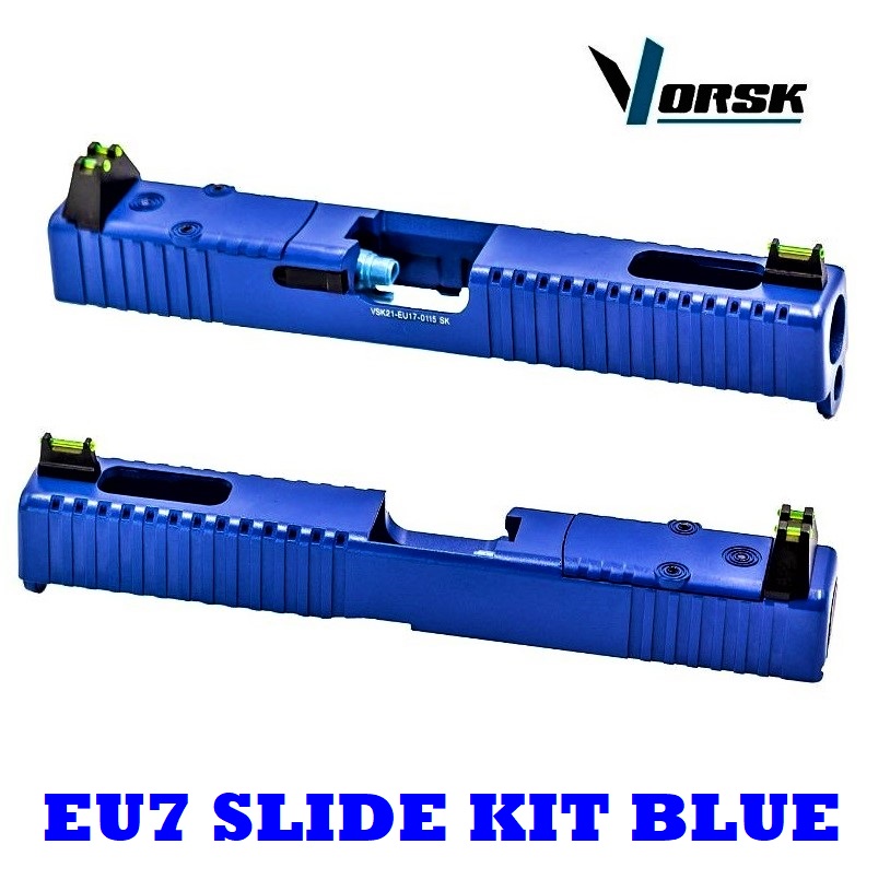 VORSK EU7 SLIDE KIT BLUE (VAC-07-05-BLU) Carrello in metallo Per serie Glock 17
