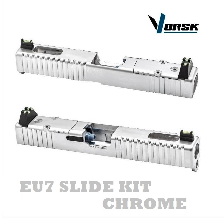 VORSK EU7 SLIDE KIT CHROME (VAC-07-05-CHR) Carrello in metallo Per serie Glock 17