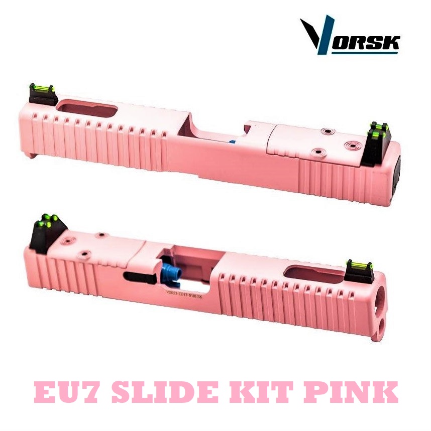 VORSK EU7 SLIDE KIT PINK (VAC-07-05-PNK) Carrello in metallo Per serie Glock 17