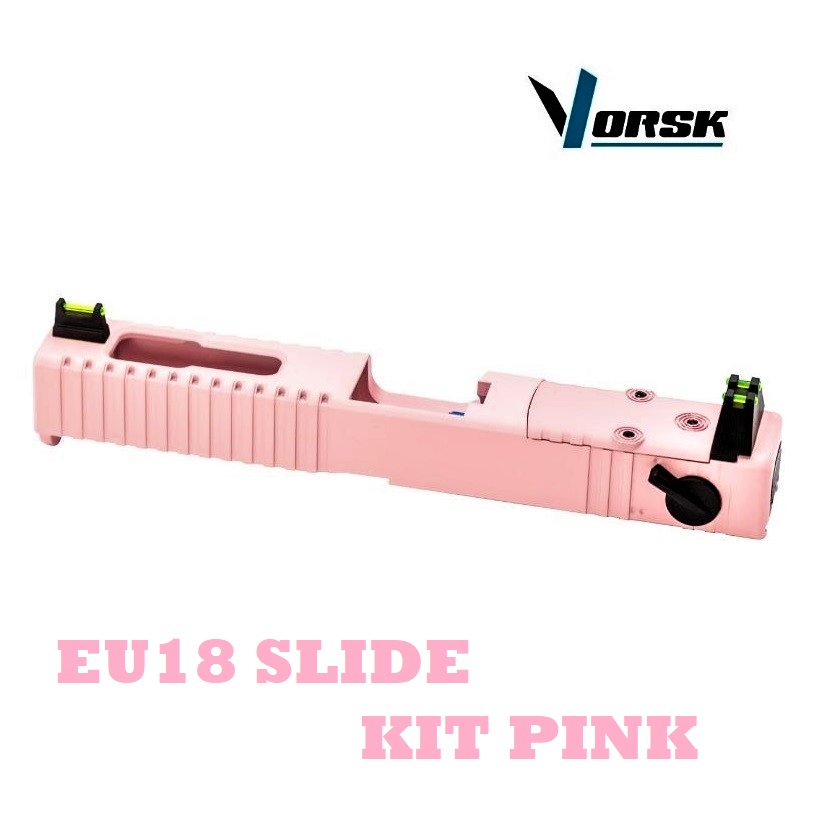 VORSK EU18 SLIDE KIT PINK (VAC-07-07-PNK) Carrello in metallo Per serie Glock 18