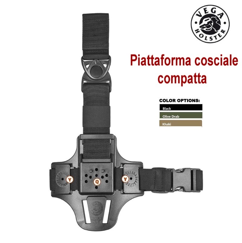 VEGA HOLSTER 8K17 Piattaforma cosciale compatta in polimero