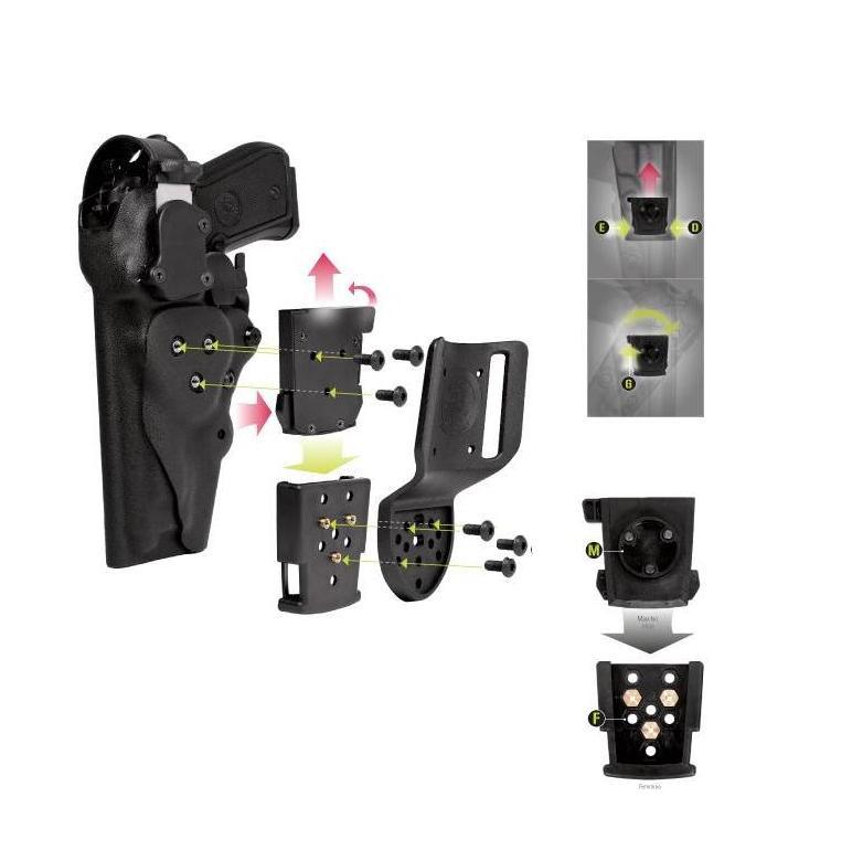 Vega Holster sistema rotativo - nero 8K31 - immagine 2