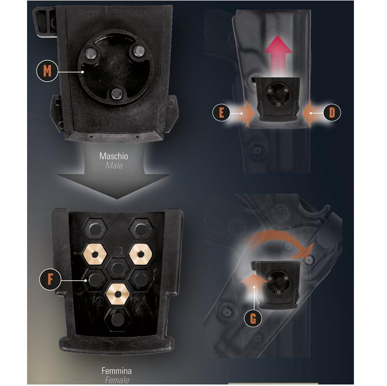 Vega Holster sistema rotativo - nero 8K31 - immagine 4