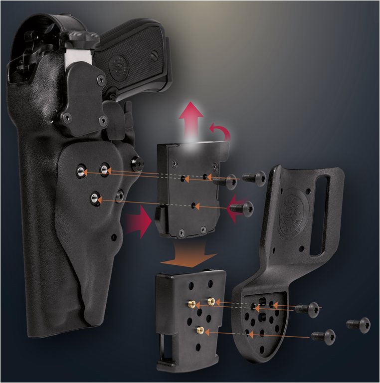 Vega Holster sistema rotativo - nero 8K31