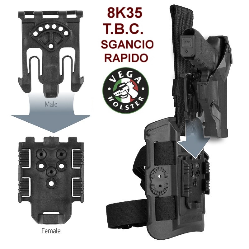VEGA HOLSTER 8k35 T.B.C.-sistema modulare di sgancio rapido