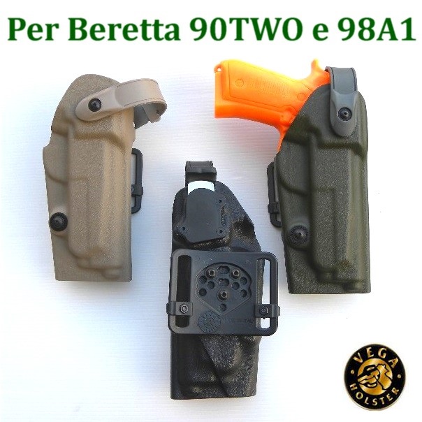Vega Holster Beretta 90TWO e 98 A1 "Under Jacket" fondina polimero (VKU857)