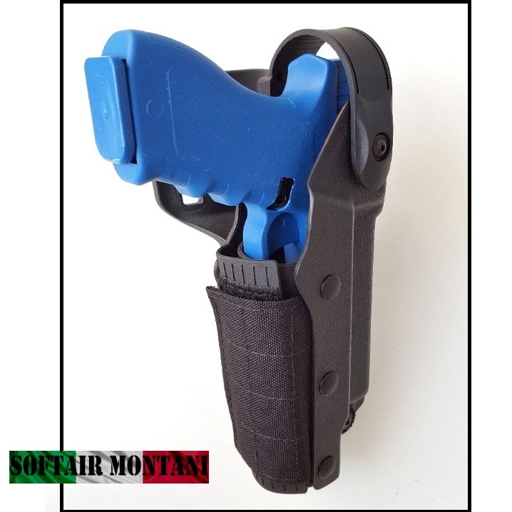 Vega Holster Fondina Polimero per Pistole con torcia tattica e/o laser ( VKZ8 ) - immagine 3