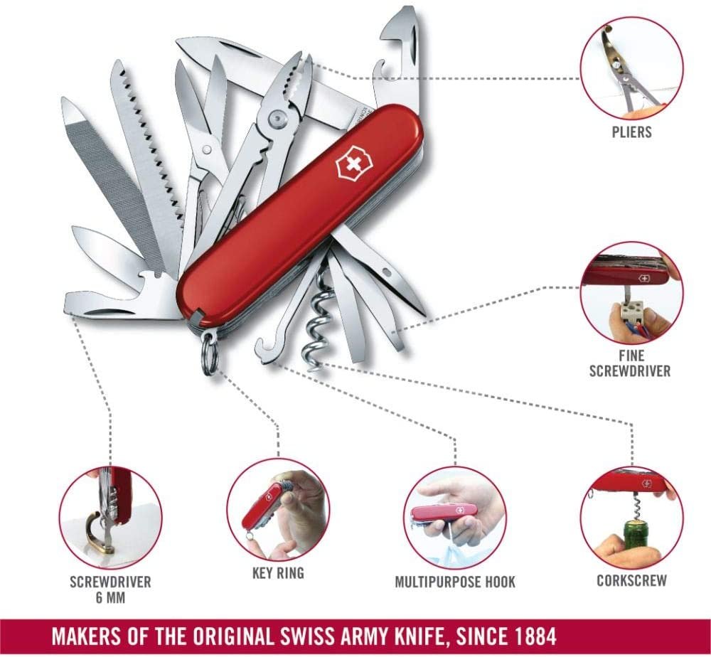 VICTORINOX  HANDYMAN RED - Multi Tools -24 funzioni (1.3773) - Image 2