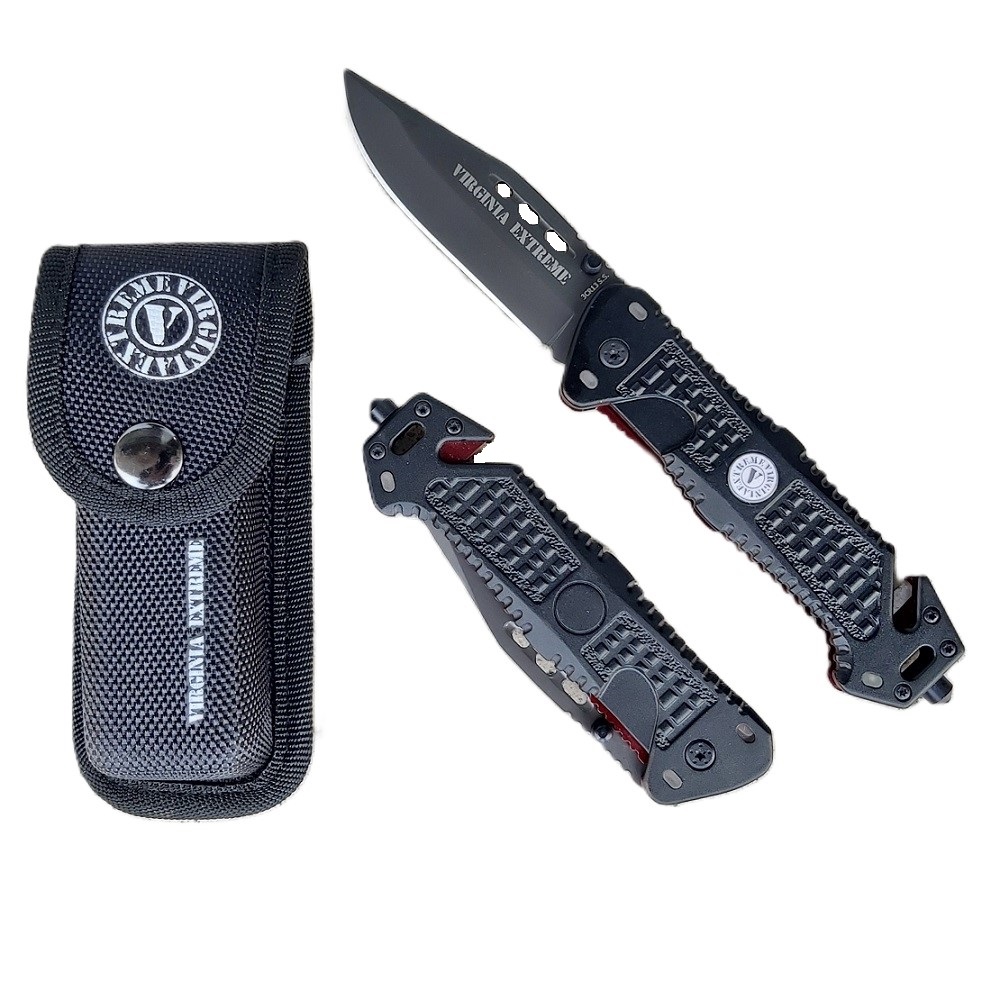 VIRGINIA EXTREME ULSAR BLACK FOLDABLE KNIFE (VX013M)