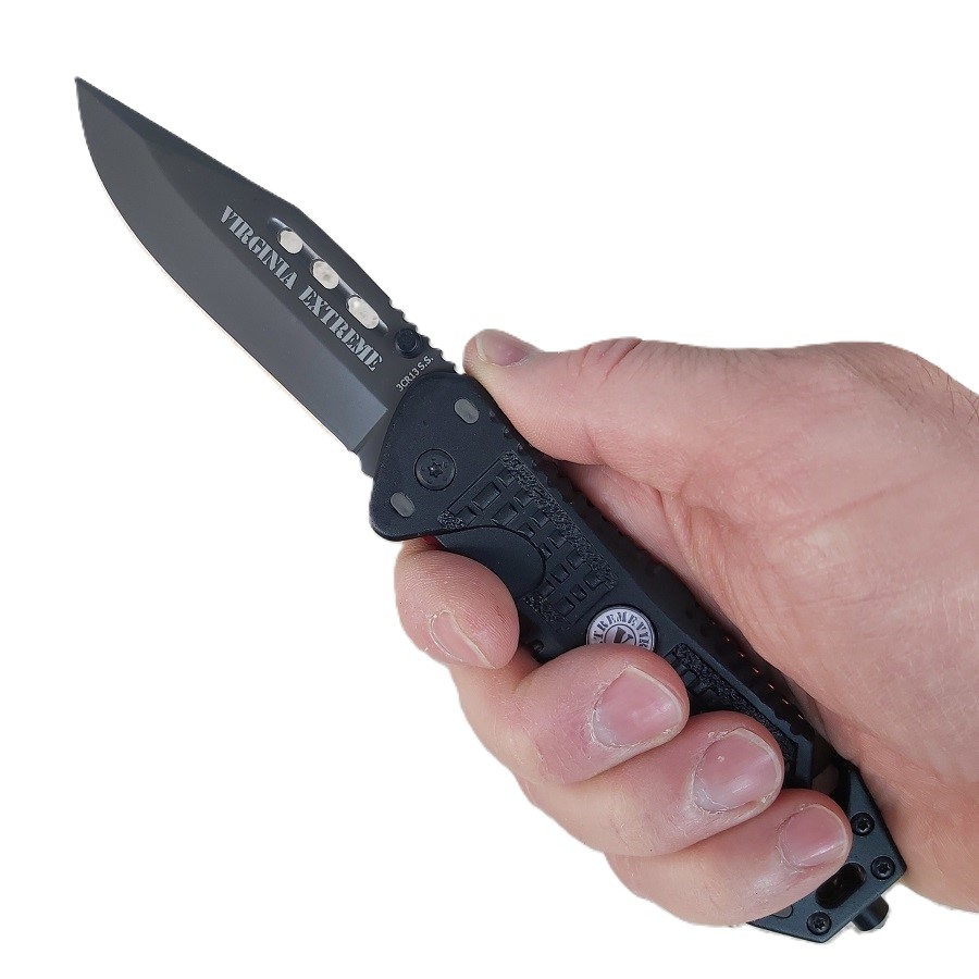 VIRGINIA EXTREME ULSAR BLACK FOLDABLE KNIFE (VX013M) - Image 2