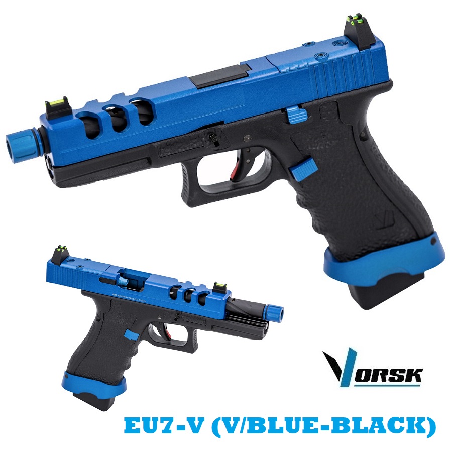 VORSK EU-17 BLUE/BLACK Gas Blow-back - Vented Slide (VGP-01-47)